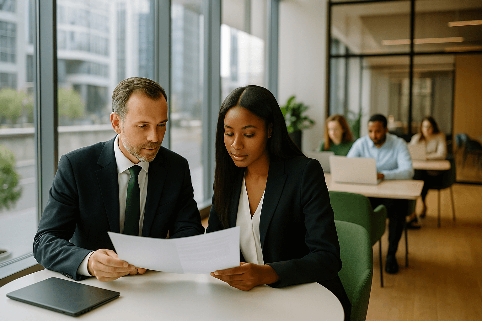 Co-working space business partnership